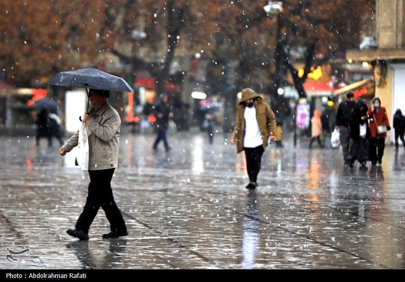 بارش برف و باران در بیشتر مناطق کشور/ کاهش دما تا جمعه