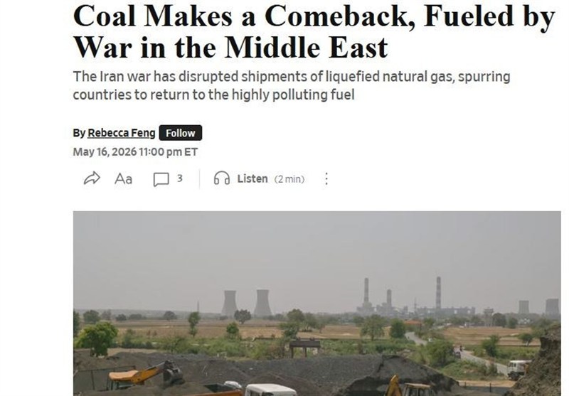جنگ علیه ایران تقاضای زغال سنگ را در دنیا افزایش داد